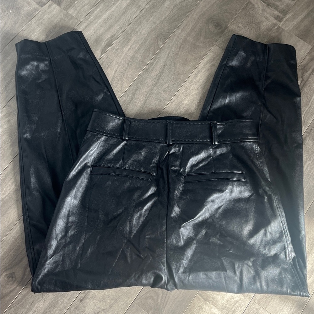 Babaton Aritzia Shiny Black Pants - Picture 7 of 9
